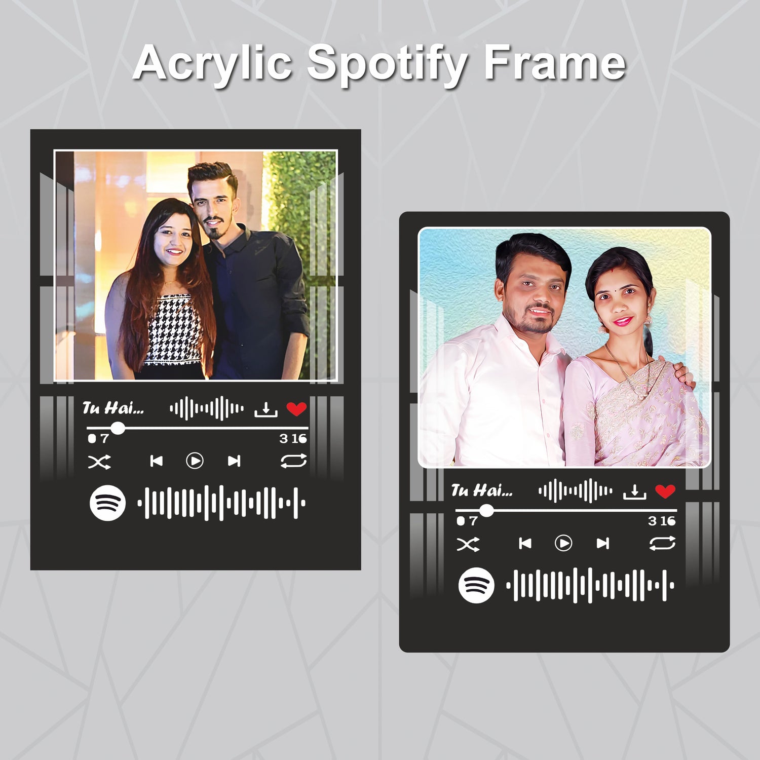 Music Acrylic Photo Frame with Stand