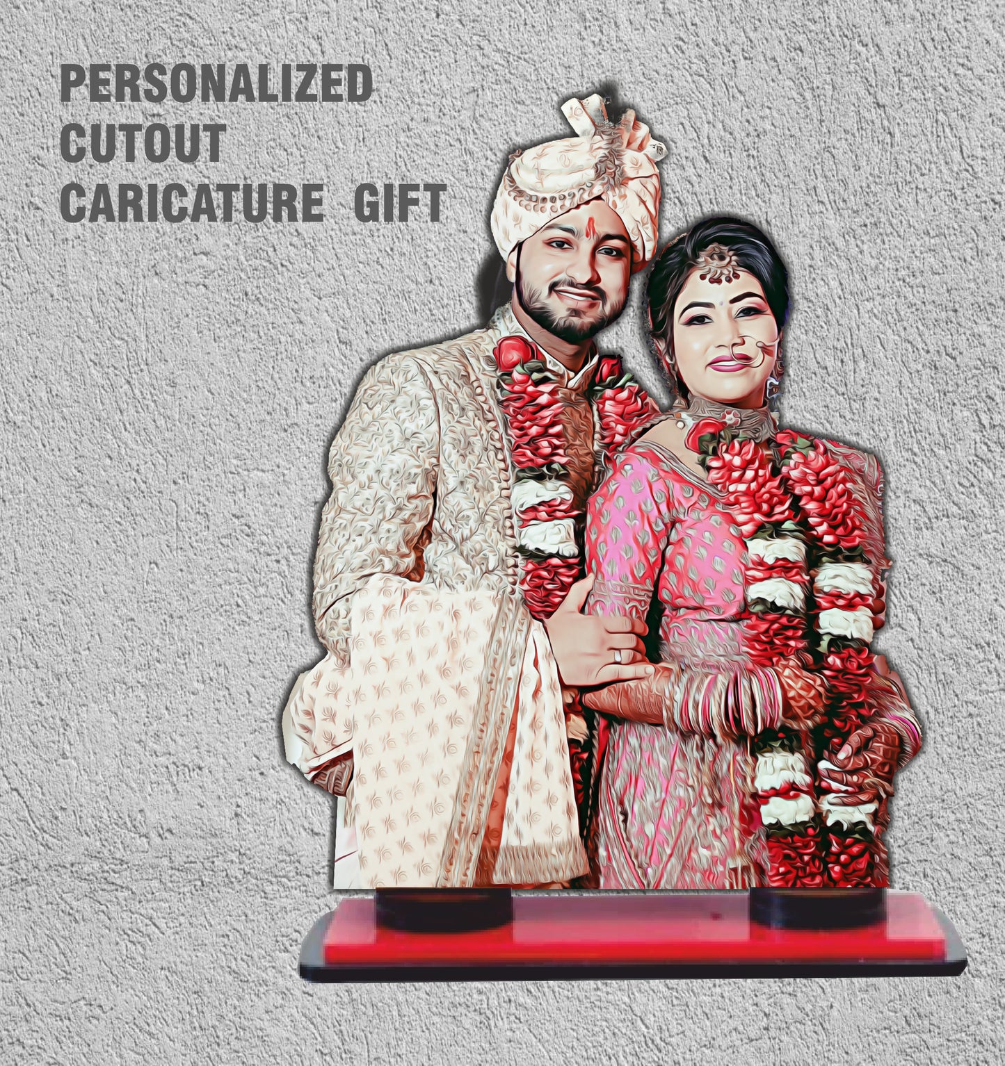 Premium Acrylic Caricature - Personalised  gift for couples PAC01